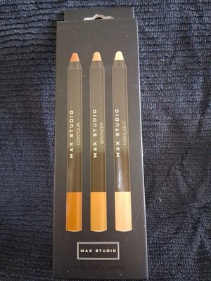 NEW MAX STUDIO Contour/Make Up Sticks Set of 3 - Contour-Bronzer-Highlighter
