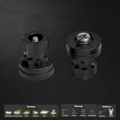 2x Attachment Adaptor Sternadapter. Mache eigenes Zubehör Railblaza tauglich 