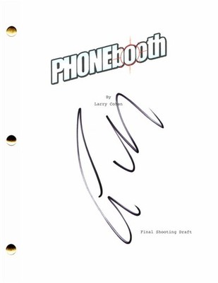 COLIN FARRELL SIGNED AUTOGRAPH PHONE BOOTH FULL MOVIE SCRIPT - TRUE DETECTIVE