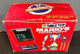 Nintendo Mario&rsquo;s Cement Factory Tabletop Game & Watch 1983 Boxed Tested #45
