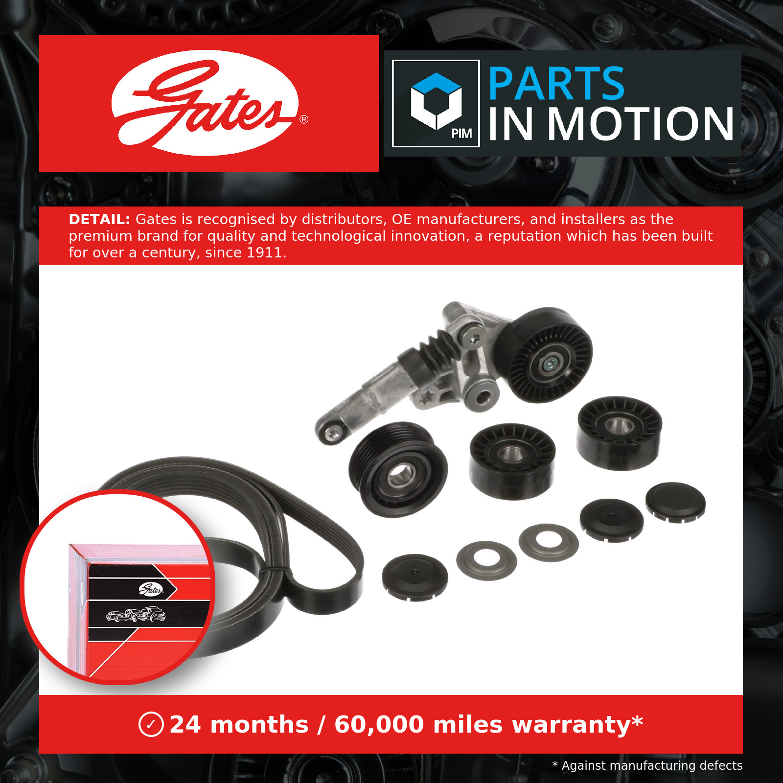 GATES K066PK2500 V-Ribbed Belt Set for AUDI,VW - Image 19
