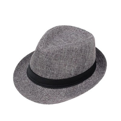 Retro British Linen For JAZZ Mütze Unisex Flatcap für warmen Wetterschirm