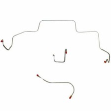 1966 Dodge Coronet Front Brake Line Kit Power Brakes Stainless-rkt6602ss