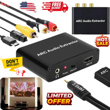 HDMI ARC Adapter 192KHz to ARC Audio Extractor Digital Optical SPDIF Coaxial NEW