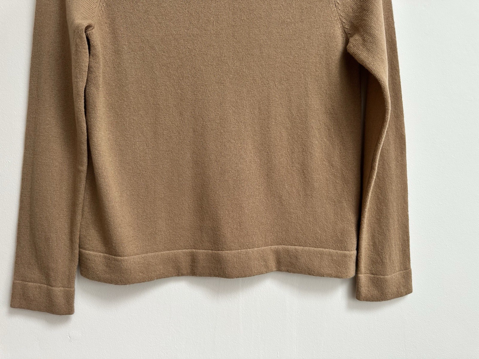 Hobbs Ladies Talia Wool Cashmere Light Tan Brown Knit Jumper, Small image 4