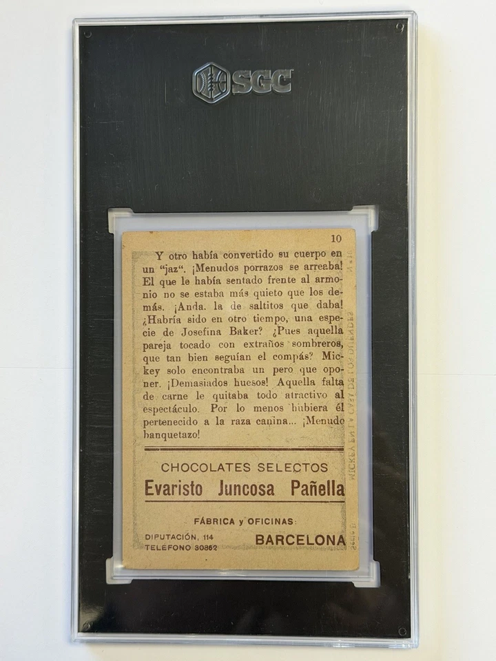 1929/30 Juncosa Chocolate Mickey Mouse ROOKIE SET BREAK - ¡El más antiguo Disney! #10 Foto 2 de 2