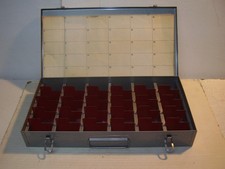 Vintage LOGAN Metal Deluxe 2X2 35mm Slide File No. 200 - Holds 750 Slides used