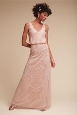 Adrianna Papell Aubrey Dress Size 4 NEW BHLDN MSRP: $280