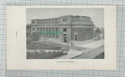 C1463) Central Library Victoria Square Middlesbrough - c.1960s Clip