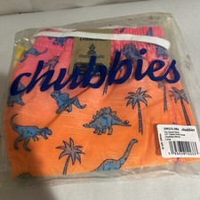 Size Large- 5.5 Inch Chubbies The Sunset Dinos Swim Trunks