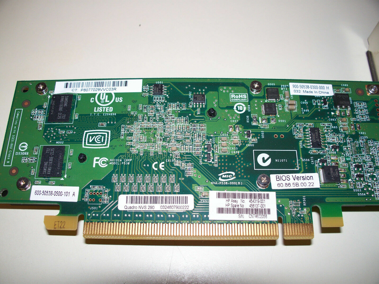Scheda grafica HP Quadro NVS 290 Basso Profilo foto 4