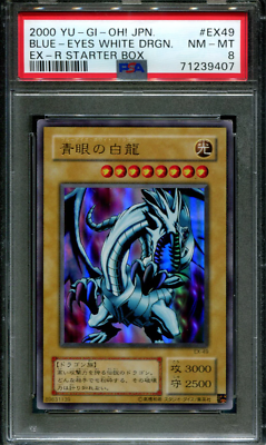 Blue-Eyes White Dragon - EX-49 - PSA 8 - Non-Holo - Promo - Yu-Gi