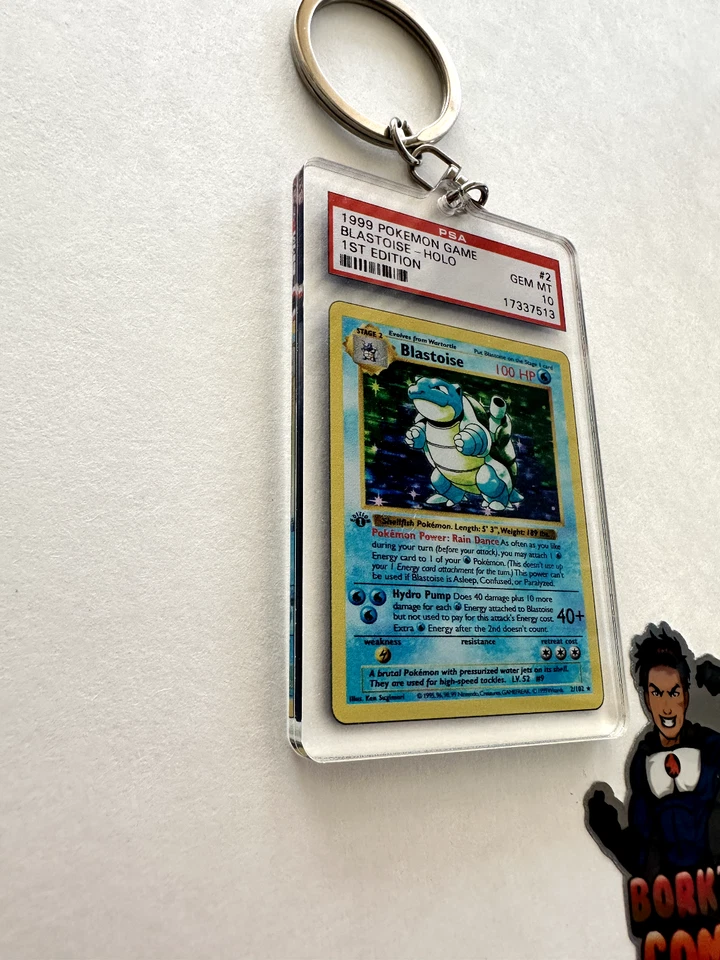 Key Issue Keychains™ - Blastoise - PSA Homage - Pokemon - SALE!! - Image 3 of 4