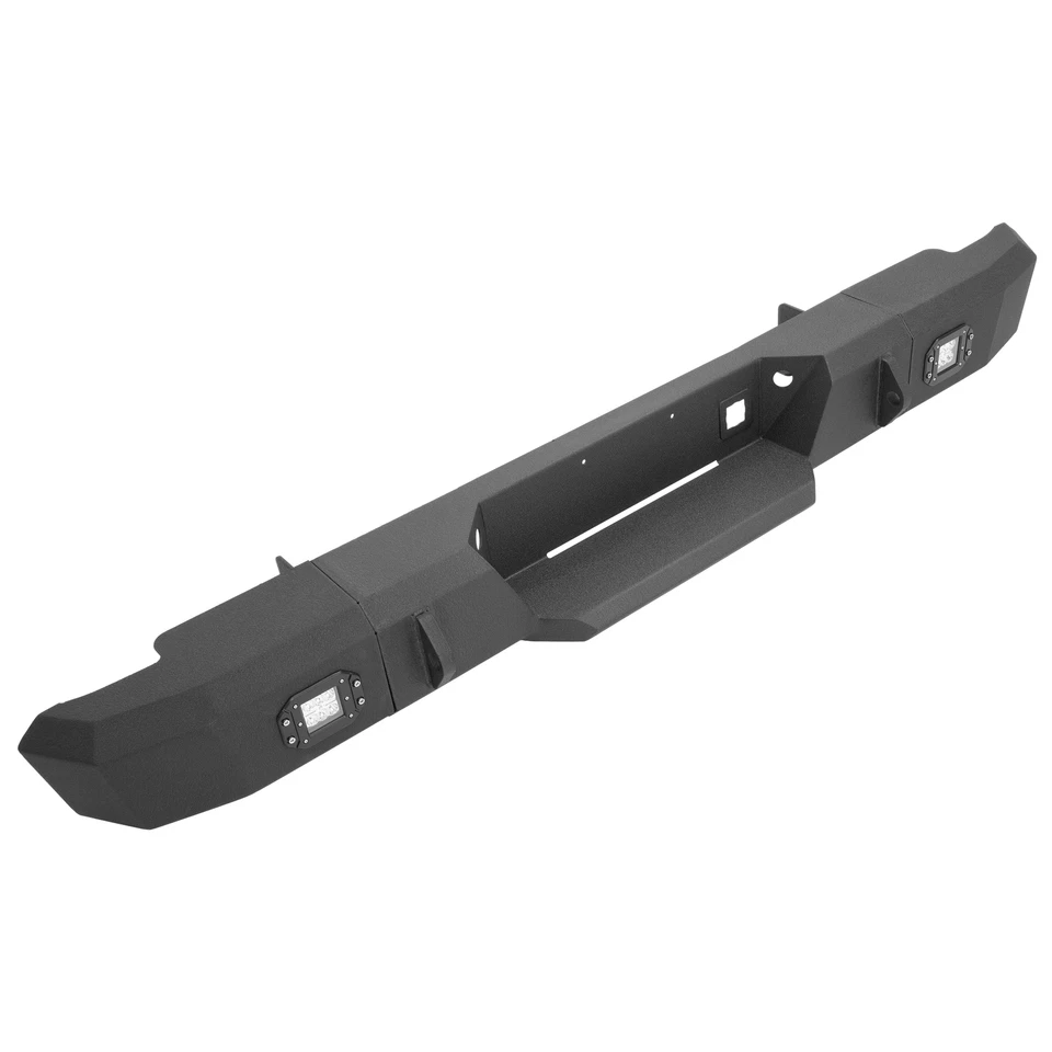 For Chevy Silverado 2500 HD & Classic 1999-2007 Rear Step Bumper w/LED Lights - Image 2 of 4