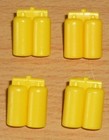 Lego Weltraum 4 Sauerstoffflaschen in gelb, alte Version