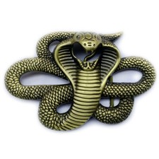 Snake Belt Buckle Western Cowboy Native American Motorcyclist  (SNK-03-G)