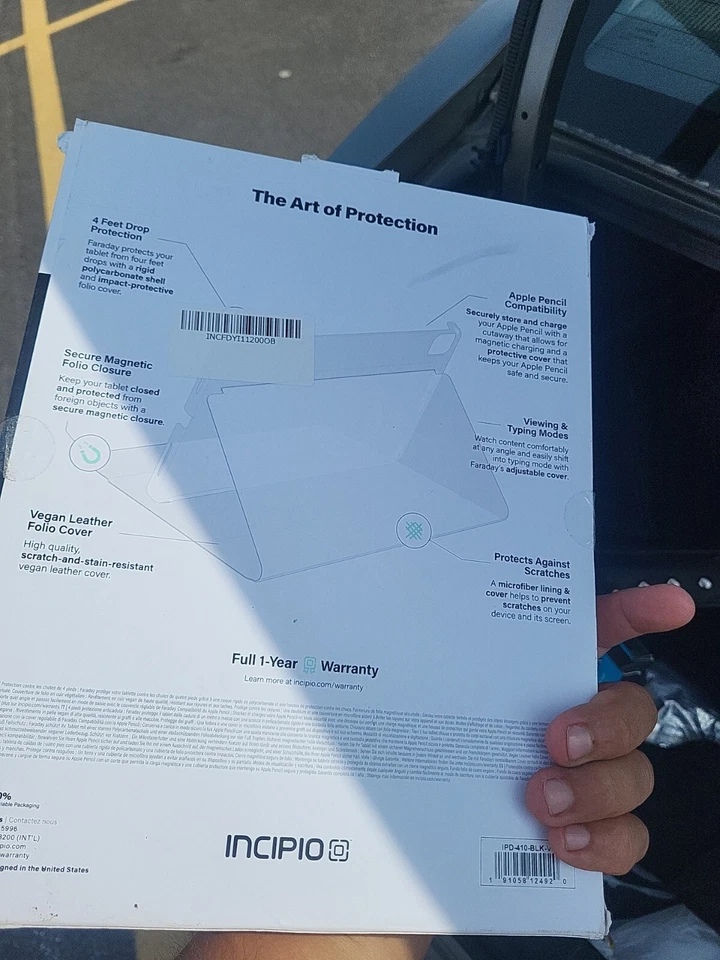 Incipio Faraday Case for iPad Pro 11-inch (3rd/2nd Gen) & Air 4th Gen - Black - Image 2 of 2