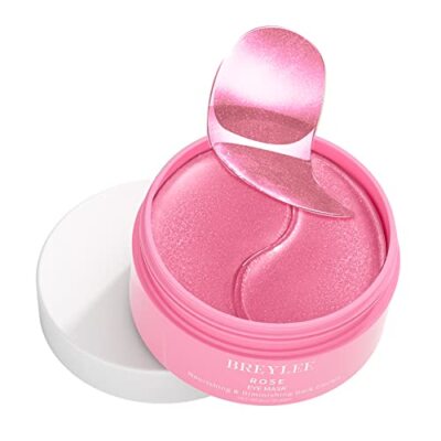 BREYLEE Rose Eye Mask  60 Pcs - Under Eye Mask Amino Acid & Collagen, Under Eye