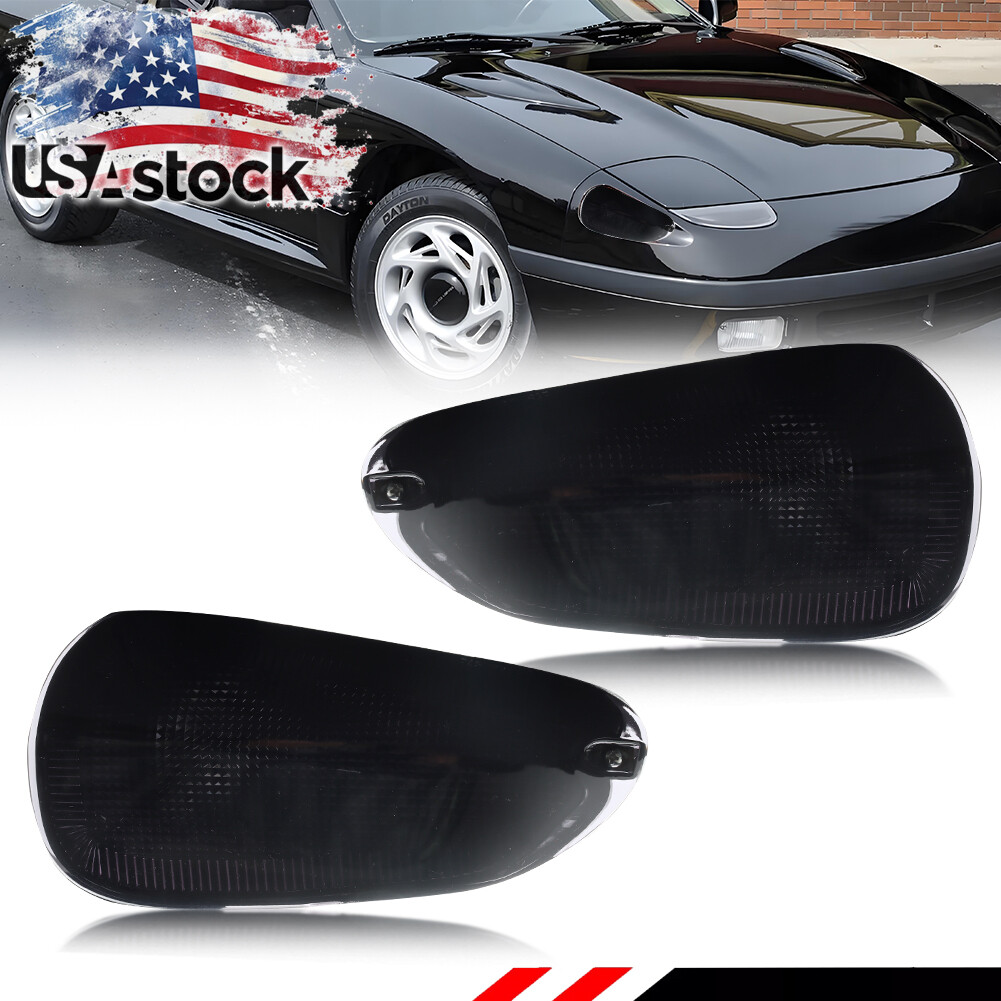 91-93 Dodge Stealth Mitsubishi 3000GT 2X Smoked Front Corner Signal Lights