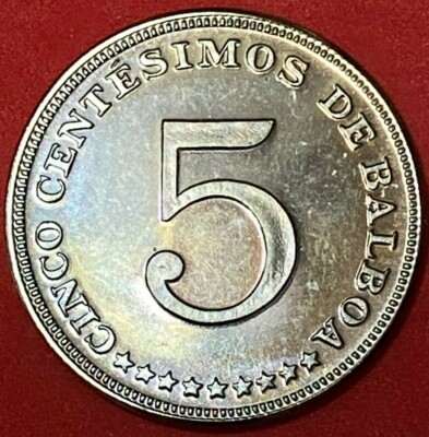 1967 REPUBLICA DE PANAMA CINCO CENTÉSIMOS DE BALBOA COPPER-NICKEL