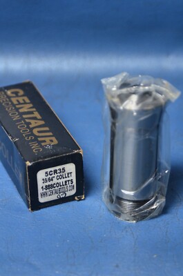 Centaur 5C 35/64'' Round Collet Part # 5CR35 Metal Lathe Machining Chuck Collets