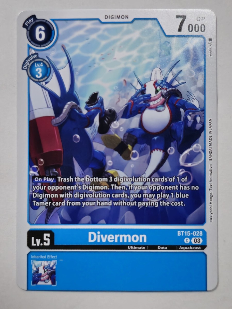 Divermon BT15-028 C Digimon CCG | Exceed Apocalypse NM | eBay