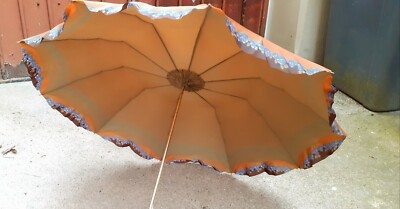 Ombrelle Parapluie vintage Élégant des Années 60 – Nylon avec Poignet en Résine - France
