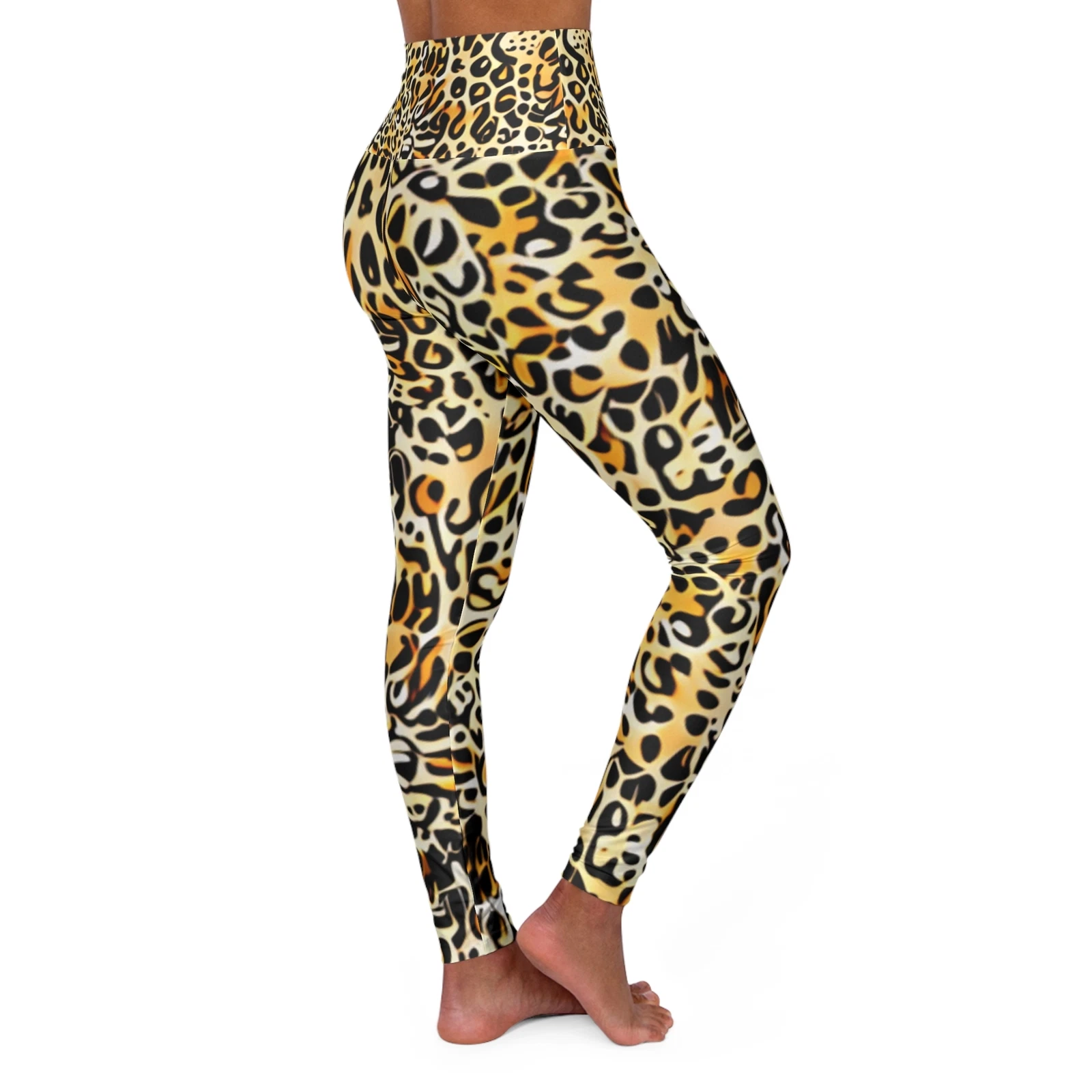 Leopard Print High Waist Yoga Leggings