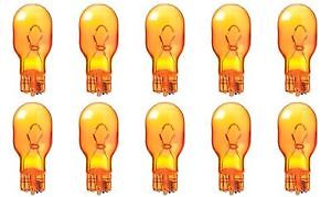 10 x Amber 921 T15 Wedge Capless ORANGE Signal Indicator Flasher Light Bulbs 18w - Picture 1 of 1