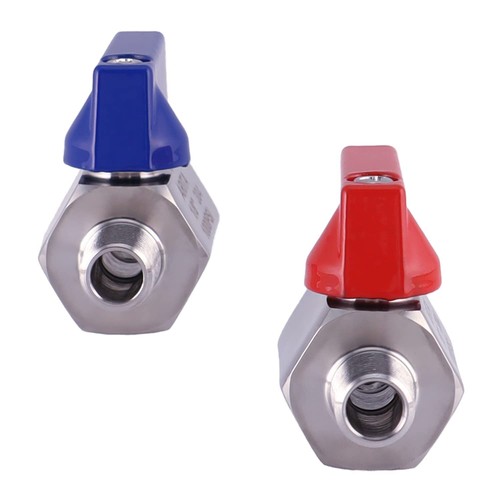 Mini Ball Valve 1/8" Stainless Steel 304 Reduced Port 1000PSI for Water Oil &... - Picture 4 of 8