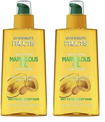 Fructis Triple Nutrition Marvelous Oil Hair Elixir, 5.0 Fl Oz, 1 Count (Packagin