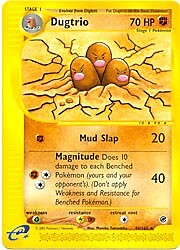 Pokemon Expedition  44/165 Dugtrio Card
