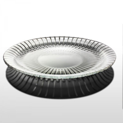 Kristall Servierplatte Teller Glas Platte Schale Crystallschale