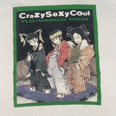 Vintage 1995 TLC CrazySexyCool World Tour T-Shirt Sz. XL | Rap