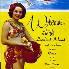 Vintage 1960s Green Island Great Barrier Reef Coral Travel Booklet Brochure