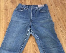 Vintage Levis Button Fly Red Tab Blue Wash Denim Jeans Size 31/31