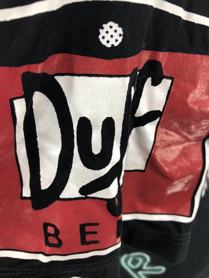 Camiseta Boom Homer Simpsons Duff Beer Mode’s Bar Goma Plástico Gráfico XL Foto 3 de 4