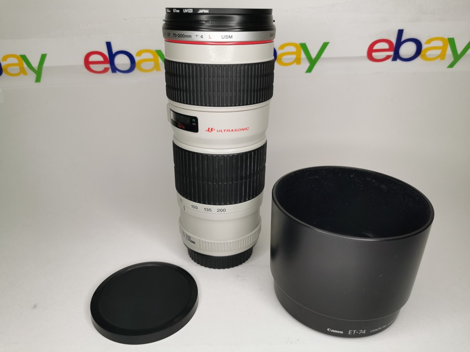 Canon EF 70-200mm f/4 L USM Telephoto Zoom Lens w/ Lens Hood