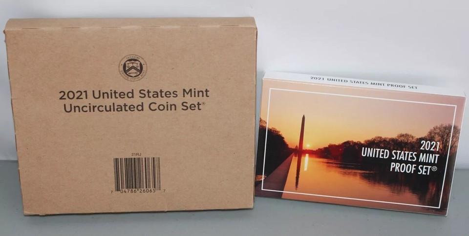 2021 PDS Proof and Uncirculated TWO Annual US Mint Coin Sets 2021 ...