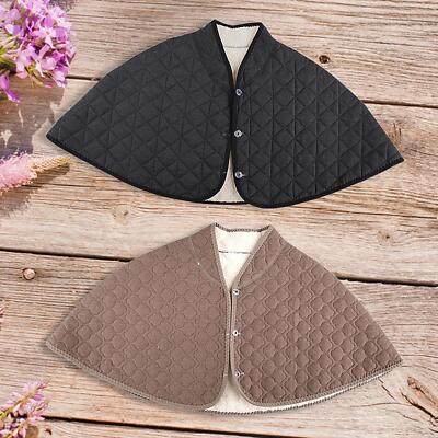 Warmer Schulter Schal Cape für Winter für Damen bequemes Nackenpolster Fleece gefüttert