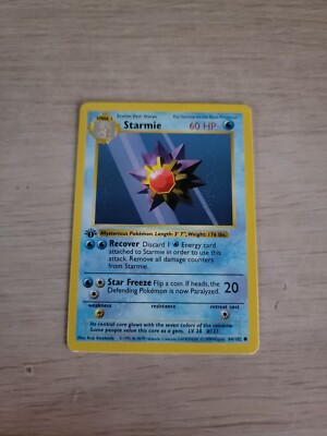 staryu&starmie 1st edition shadow less