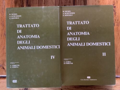 Trattato Di Anatomia Degli Animali Domestici Vol 2 E 4 - Nickel/Schummer/Seiferl - Photo 1/1