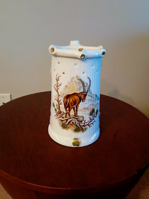 Porcelain German Nude Lithophane ''Ibex'' Puzzle Mug Beer Stein Tankard