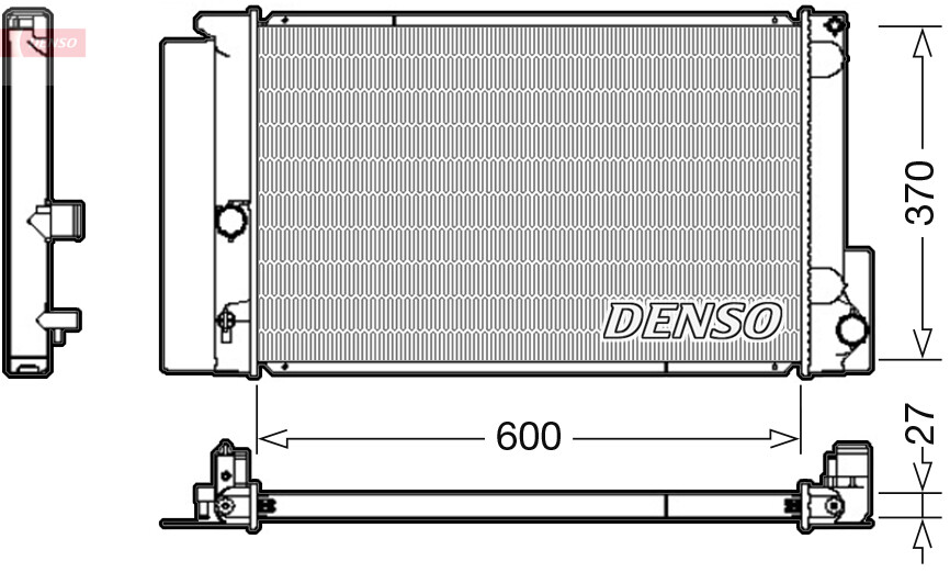 DENSO DRM50087 Radiator, engine cooling for TOYOTA