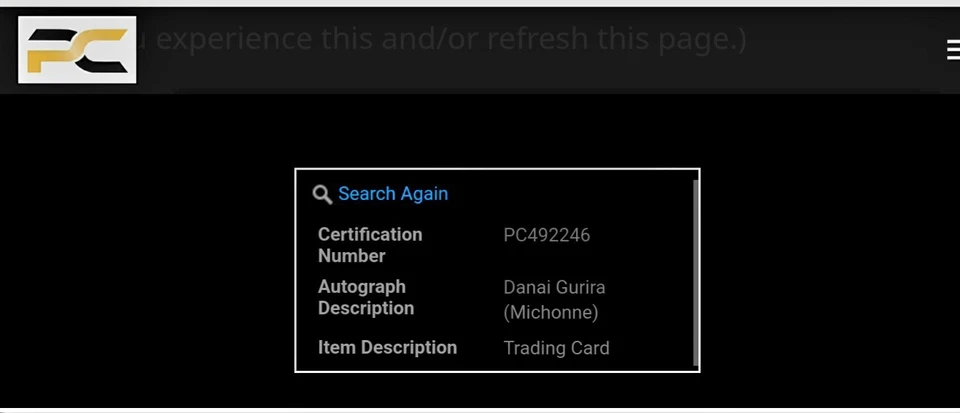 Autograph Danai Gurira, Michonne, (TWD) Trading Card W/COA - Image 4 of 4