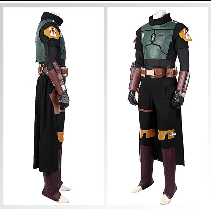 Película Star Wars Boba Fett Chaleco Pantalones Personalizado Conjunto Completo Disfraz Juegos con disfraces Foto 3 de 4