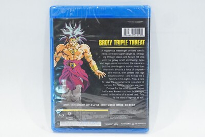 Dragon Ball Z Broly Triple Threat Movie 3-Pack Blu-ray BRAND NEW