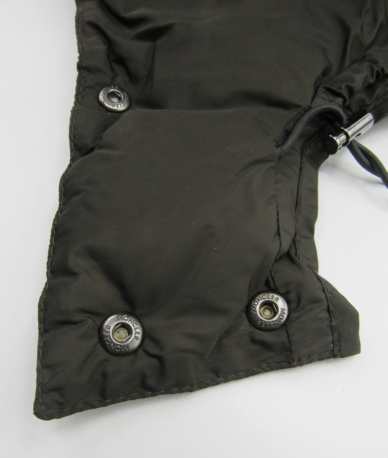 Moncler Maya giacca cappuccio staccabile piumino oliva marrone