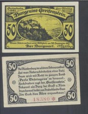 Pieniądze awaryjne : Ruiny zamku Grifstein - 50 Pf