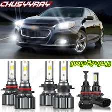 For Malibu 2013-2015 6X LED Headlight Hi/Lo Beam + Fog Light Bulbs Kit